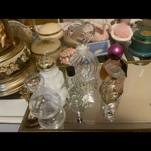 Glass perfume bottles